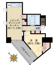 グランドメゾン根津参道 11階 間取り図