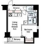 Dear WAN Court 王子飛鳥山 402 間取り図