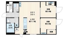 Fullea代々木 (フレア代々木) 201 間取り図