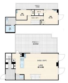 Fullea代々木 (フレア代々木) 502 間取り図