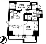 ジオグランデ白金台 4階 間取り図