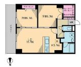 クレドラテース白河 705 間取り図