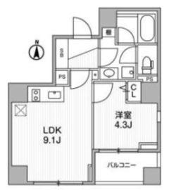Lighthouse西新宿 501 間取り図