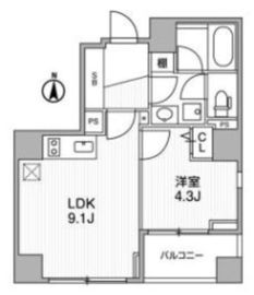 Lighthouse西新宿 701 間取り図