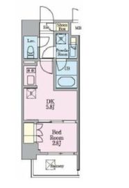 リビオメゾン木場 604 間取り図