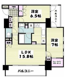 クリオ横浜西口弐番館 6階 間取り図