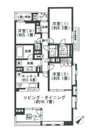 D'グランセ三田聖坂 2階 間取り図