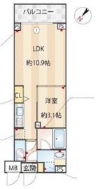 ZOOM下丸子 3階 間取り図