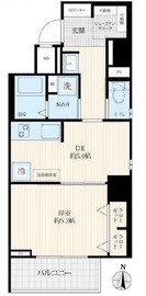 東急ドエルアルス根津 9階 間取り図