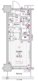 グランド・ガーラ横浜 9階 間取り図