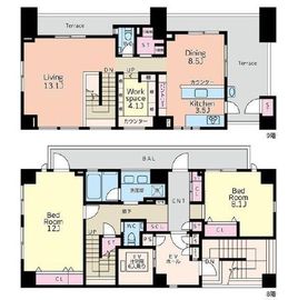 グレイシス三番町 801 間取り図