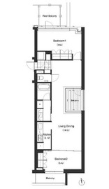 ブリリアイスト西麻布霞町 401 間取り図