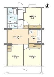 オーキッドレジデンス港北綱島ウエスト 409 間取り図
