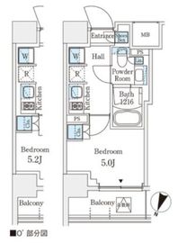 パークアクシス横浜阪東橋 217 間取り図