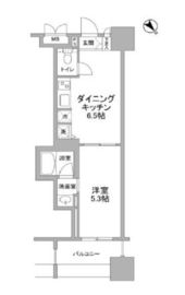 パークフラッツ横濱公園 709 間取り図