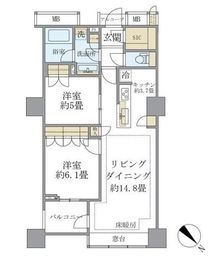 ブリリアマーレ有明 30階 間取り図