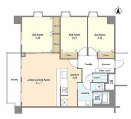 FULL HOUSE GAKUGEI DAIGAKU 2階 間取り図