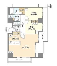 ブランズ本郷 5階 間取り図