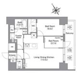 バウスフラッツ蔵前 603 間取り図