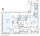 パークコートザ・三番町ハウス 13階 間取り図