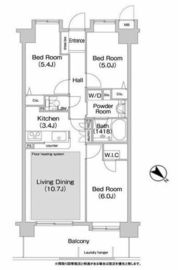コンフォリア板橋仲宿 603 間取り図
