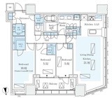 パークコートザ・三番町ハウス 16階 間取り図