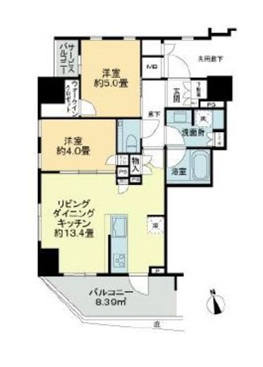 ブリリア東上野 13階 間取り図