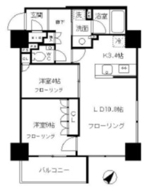 品川タワーレジデンス 5階 間取り図