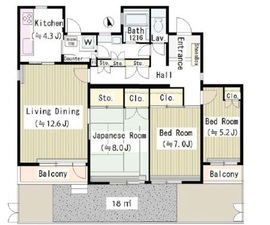 BLESS阿佐ヶ谷theSeasons 1階 間取り図