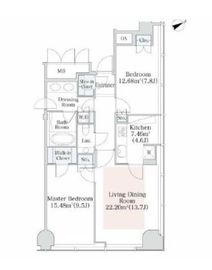 プラティーヌ西新宿 908 間取り図