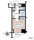 コンシェリア芝公園 8階 間取り図