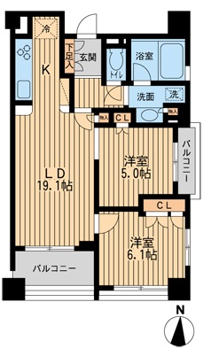 プロスペクト森下 3階 間取り図