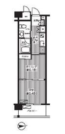 ピエス綱島 424 間取り図