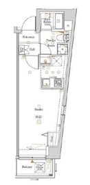 ログ代々木 405 間取り図