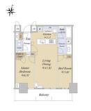 パークタワー西新宿 21F5 間取り図