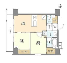 インペリアルフラット武蔵小山 1103 間取り図