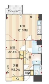 グランドシティ白山 7階 間取り図