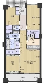 プライヴブルー東京 5階 間取り図