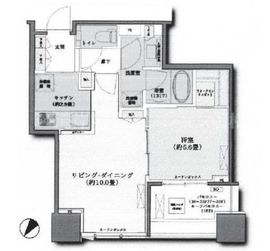 シティタワー有明 16階 間取り図