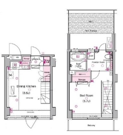 グラントレゾール広尾 4階 間取り図