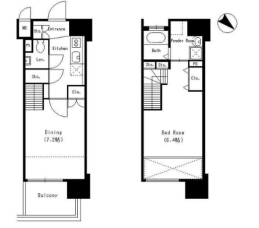 Dormouse Castle 1301 間取り図