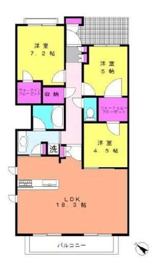 ブライシス青葉台 4階 間取り図