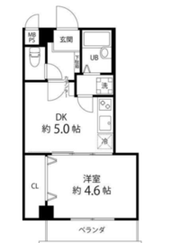 T's garden目黒 (ティーズガーデン目黒) 302 間取り図
