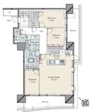 HARUMI FLAG SUN VILLAGE (晴海フラッグ サンヴィレッジ) 16階 間取り図