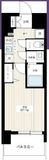 プレサンスジェネ浅草WEST 5階 間取り図