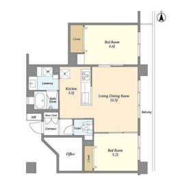 HF大森町レジデンス 101 間取り図
