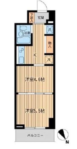 メゾン・デュ・オーラ 山下町 302 間取り図