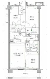 クリオ茅ヶ崎中海岸 4階 間取り図