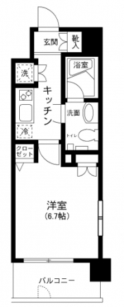 プライムアーバン田町 901 間取り図