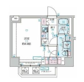 GENOVIA大師橋 (ジェノヴィア大師橋) 2階 間取り図